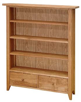 Ardennes Low Bookcase with 2 Drawers