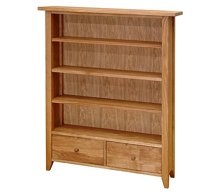 Christian Harold Verviers Oak Low Bookcase with 2 Drawers