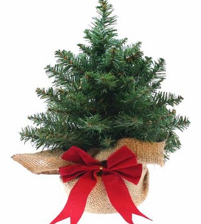 Christmas Direct Mini Artificial Christmas Tree with Woven Bag