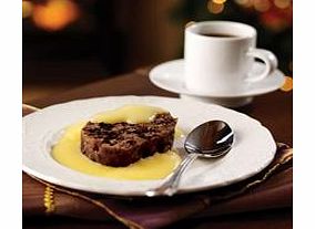 Christmas Pudding with Custard