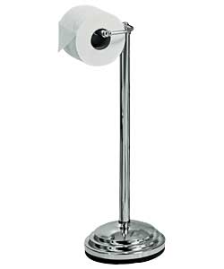 Chrome Plated Free Standing Toilet Roll Holder