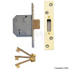 80mm Brass Finish BS 3621 5 Lever Mortice