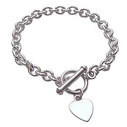 Chunkydory Silver Heart Bracelet