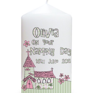 Church Candle (Pink)