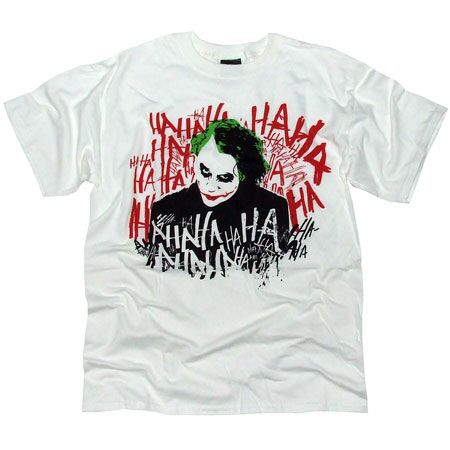 CID Batman Joker Ha Ha Ha White T-Shirt