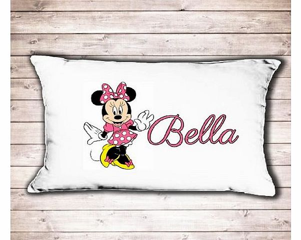 Cinnamon Bay Personalised Minnie Mouse pillow case great birthday or christmas gift