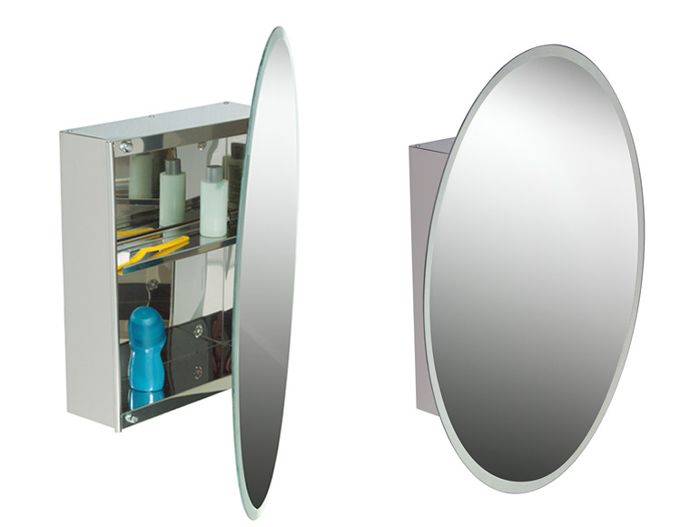 Lydia Oval Mirror With Storage