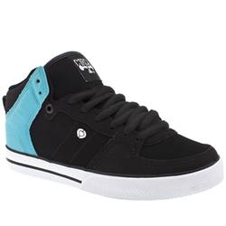 Male Tre High Manmade Upper in Black and Blue