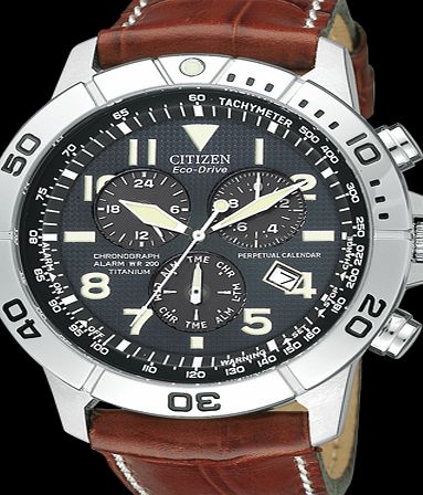 Citizen Eco-Drive gents with black chronograph