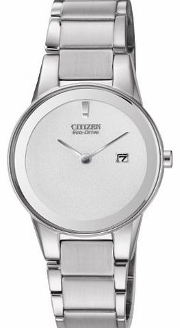 Citizen Watch Axiom Womens Quartz Watch with White Dial Analogue Display and Silver Stainless Steel Bracelet
