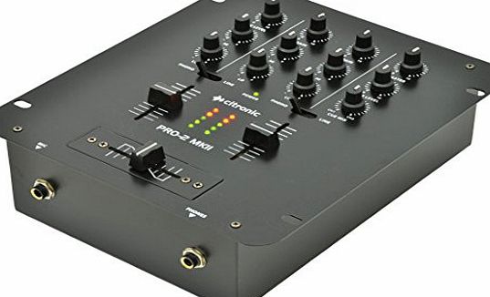 Citronic  PRO-2b 2 Channel DJ Mixer with 5 Inputs