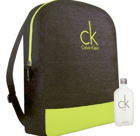 CK ONE  Giftset For Men by Calvin Klein EDT Spray 100ml   Backpack Giftset