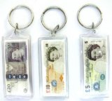 Sterling Note Design Key Ring 12/Card (227)