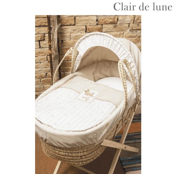 Clair de Lune Ned and Trot - Palm Moses Basket