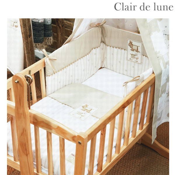 Clair de Lune Ned and Trot - Rocking Cradle Quilt and Bumper Set