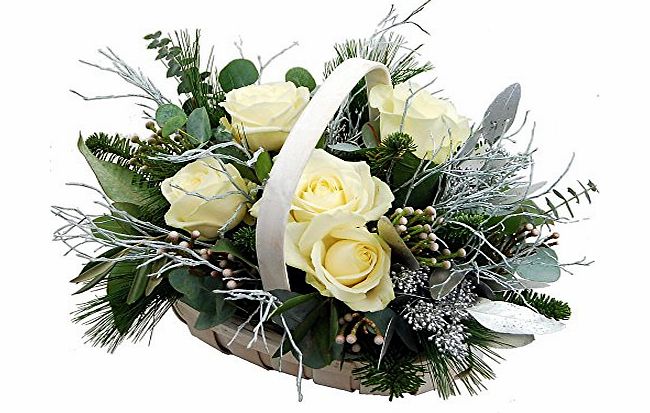 Clare Florist Winter Joy Christmas Flower Basket