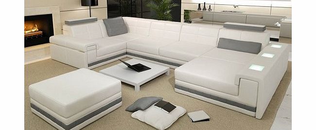 Clarenzio Claren Sectional Leather Designer Sofa