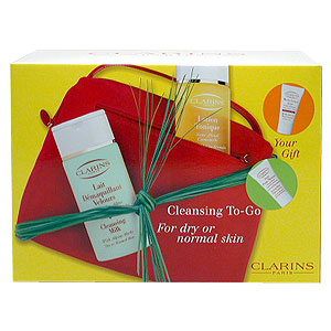Clarins Cleansing To-Go Gift Bag For Dry Or Normal Skin - size: Single Item