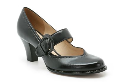 Clarks Bombay Luck Black Leather