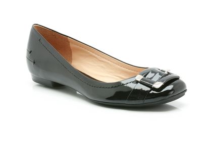 Clarks Candle Flame W Black Patent