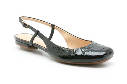 Clarks Candle Stone Black Patent