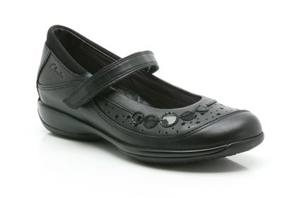 Clarks Daisy Glam Inf Black Leather