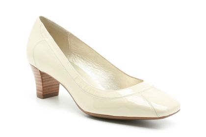 Clarks Dolly Cake White Patent