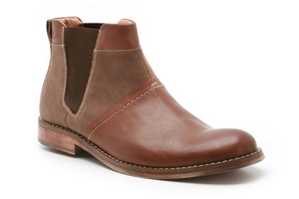 Clarks Getit Boot Mahogany Leather