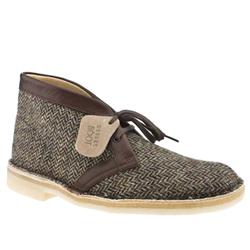 Male Desert Boot 60 Fabric Upper Casual Boots in Brown
