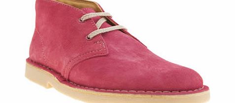 Clarks Originals pink desert boot girls youth