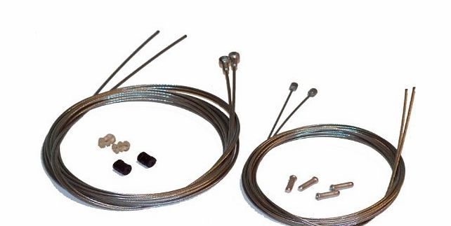 Clarks Road Bike Complete Inner Replacement Cable Set - Silver