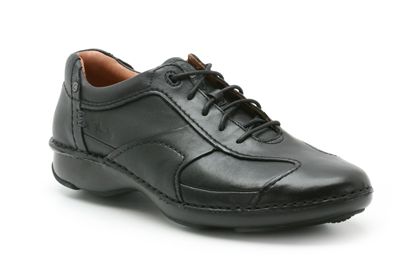Clarks Rush Air Black Leather