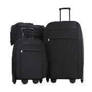 Classic 3 Piece Set Black , Large Trolley, Small
