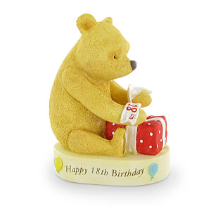 classic Disney Winnie The Pooh Happy 18th Birthday