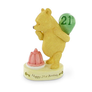 classic Disney Winnie The Pooh Happy 21st Birthday
