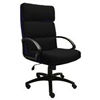Classic Executive Hi Back Fabric Chair - Black