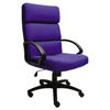 Classic Executive Hi Back Fabric Chair - Blue