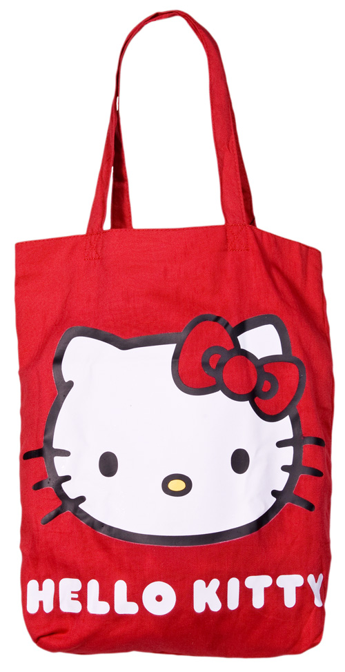Hello Kitty Red Canvas Tote Bag