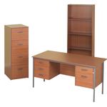 Classic Office Furniture Bundle Deal - Mahogany