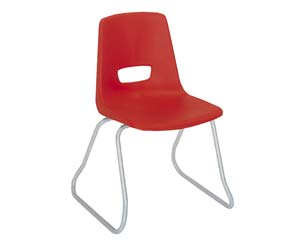 classic poly sled base chair