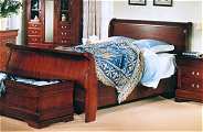 Quebec 5ft Sleigh Bed with slatted base