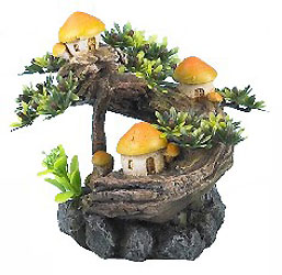 Classic Tank and Biorb Ornaments Mushroom Tree 5.5and#39;and39;