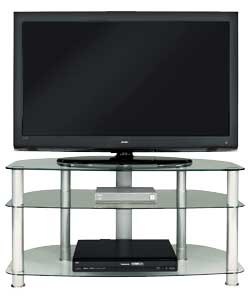 Clear Glass TV Stand up to 47in