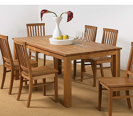 Clearance - Basel Solid Oak Dining Table in