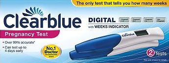 Clearblue, 2041[^]10052729 Digital Pregnancy Test kit with