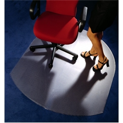 Cleartex Chairmat Contoured for Carpet 990mm