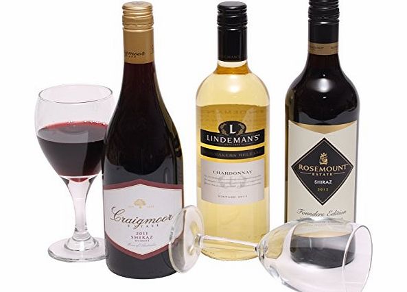 Clearwater Hampers Australian Three Bottle Wine Gift Hamper