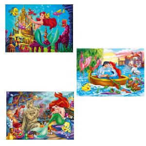 The Little Mermaid 9 12 and 18 Piece Jigsaw Puzzles