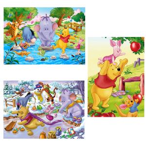 Winnie The Pooh 3 x 48 Piece Jigsaw Puzzles