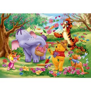 Clementoni Winnie The Pooh Hefflump In Flowers 24 Piece Maxi Jigsaw Puzzle